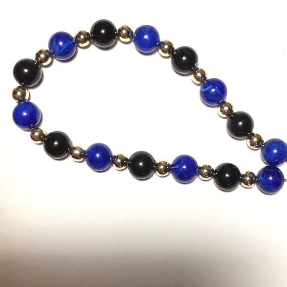 30” Beaded Gold Tone Necklace - Picture 6 of 12